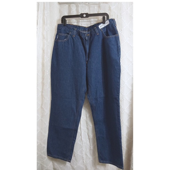 Carhartt Other - Carhartt Mens Relaxed Fit Dark Wash Denim Jeans 38x30 Blue Cotton B81-83